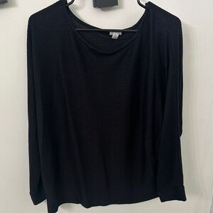 a new day Black Long Sleeve Women's Top